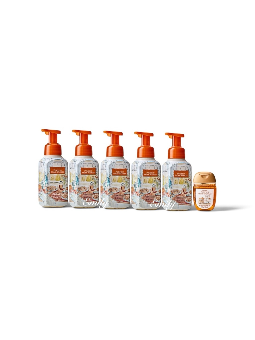5X Bath & Body Works PUMPKIN PECAN WAFFLES foaming hand soap Set Bundle - Picture 4 of 4